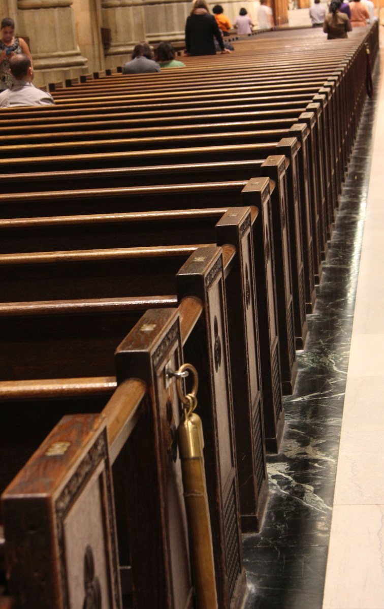 St Patricks cathedral looking down the aisle