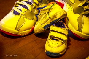 Way back in the beginning-His first pair of sneakers