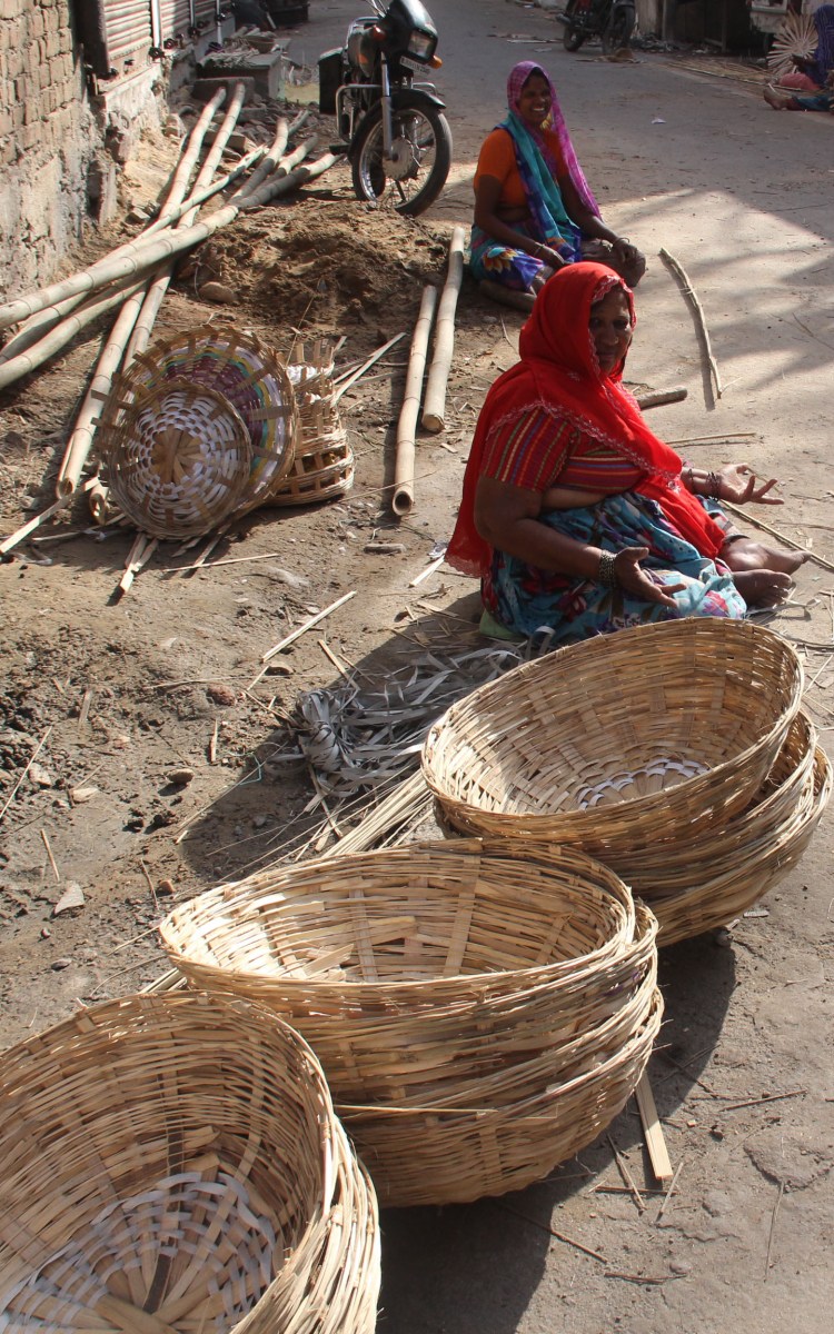 Woman basket weavers