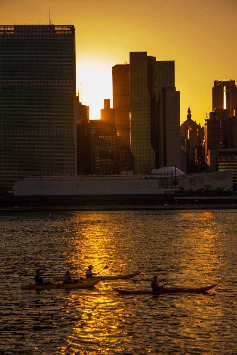 Sunset Manhattan Skyline