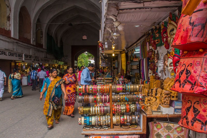 Red-Fort_ The bazar inside the fort