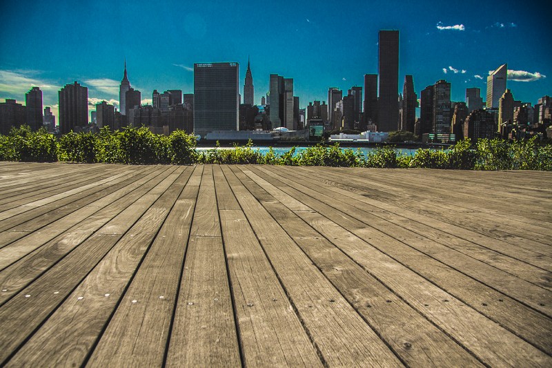 Boardwalk skyline