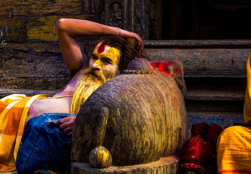 Sadu at the Pashupatinath Temple in Katmandu, Nepal