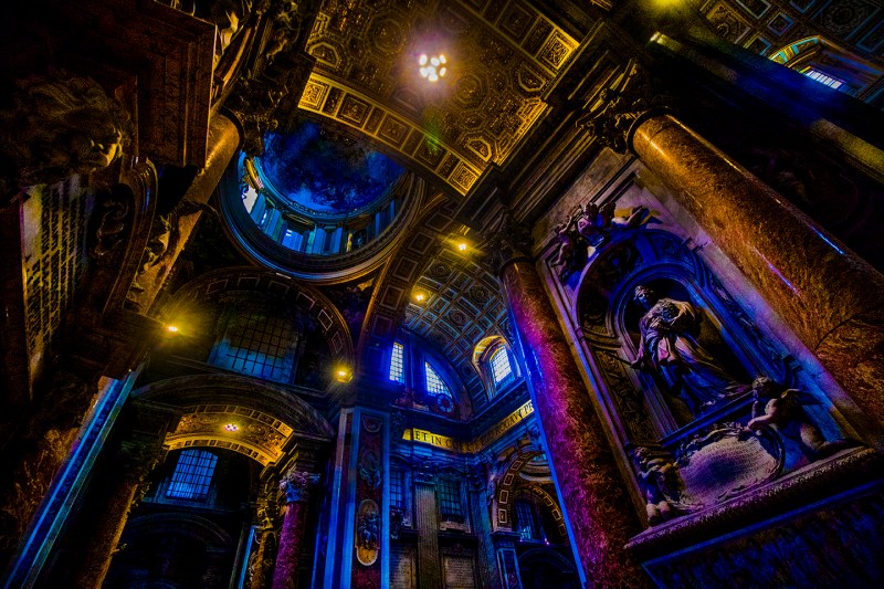 Inside the St. Peter's Basilica